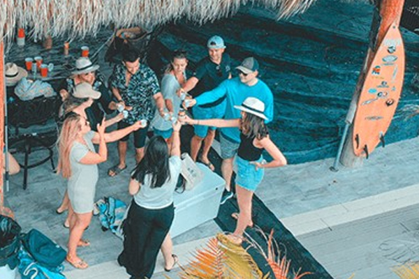 people standing around a pool. featuring Intracoastal Waterway cruises and Pompano Beach in South Florida by Aquaholics Florida